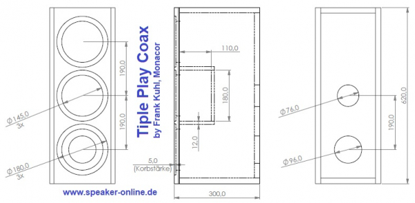 Triple Play Coax - Lautsprecherbausatz